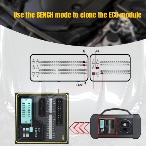 Launch X431 MCU3 Adattatore per X-PROG3 GIII Lavora su Mercedes Benz All Keys Lost e ECU TCU Reading