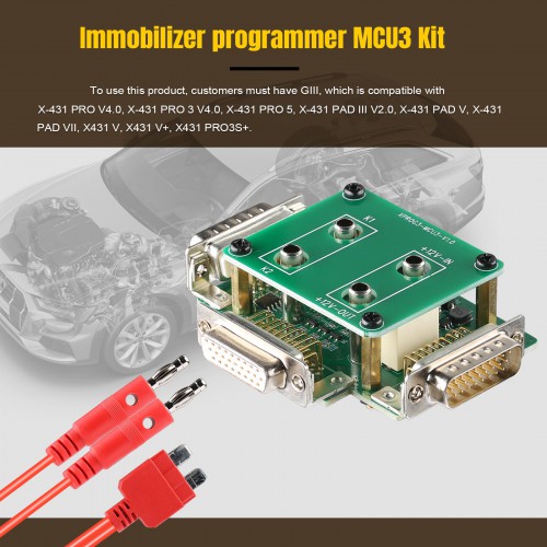 Launch X431 MCU3 Adattatore per X-PROG3 GIII Lavora su Mercedes Benz All Keys Lost e ECU TCU Reading