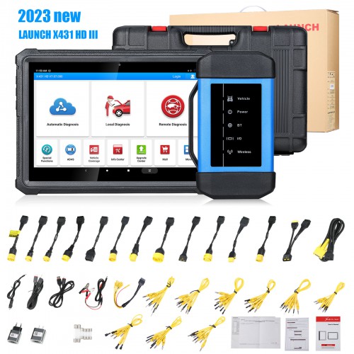 Originale Launch X431 V+ HD3 Wifi/Bluetooth Strumento Diagnostico per Autocarri Pesanti Multi-Lingue Incluso Italiano