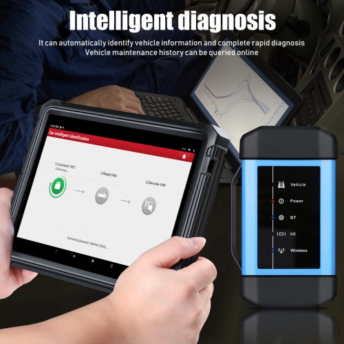 Originale Launch X431 V+ HD3 Wifi/Bluetooth Strumento Diagnostico per Autocarri Pesanti Multi-Lingue Incluso Italiano