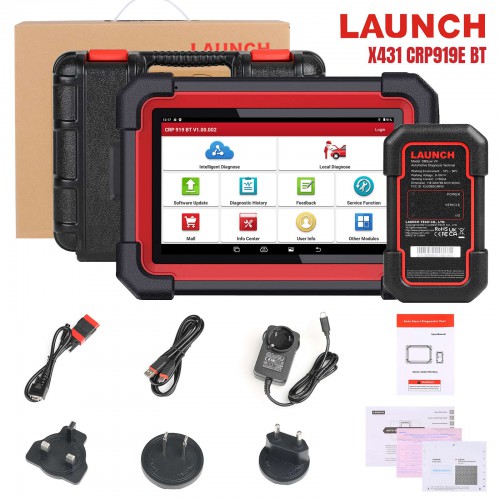 LAUNCH X431 CRP919E BT Car Diagnostic Tool DBScar VII VCI Auto OBD OBD2 Scanner Active Test ECU Coding CANFD DOIP 31 Reset Services EU Versione
