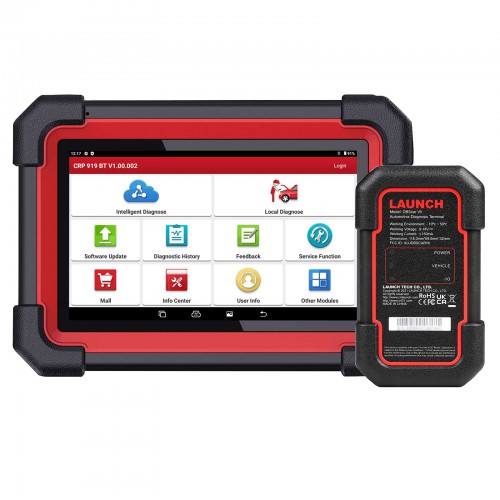 LAUNCH X431 CRP919E BT Car Diagnostic Tool DBScar VII VCI Auto OBD OBD2 Scanner Active Test ECU Coding CANFD DOIP 31 Reset Services EU Versione