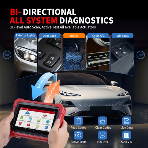 2026 LAUNCH X431 CRP919X BT OBD2 Scanner Automotive Diagnostic Tools Support CANFD DOIP ECU Coding Bluetooth Version of CRP919X
