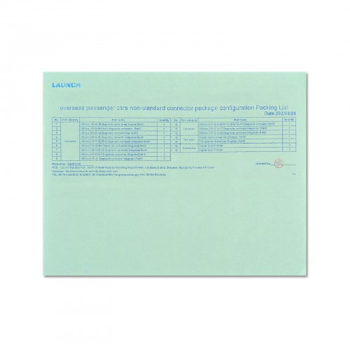 LAUNCH Non-16 Pin Adaptor Box With 16 Kinds of Accessories