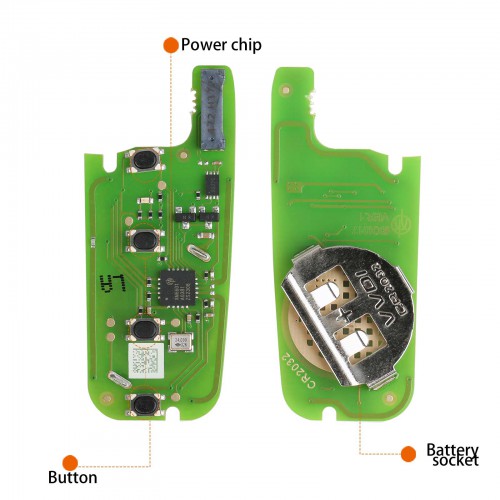 Launch LE-Ford Super Chip (Folding 4 Buttons) LE4-FRD-01 5 pezzi/Lot