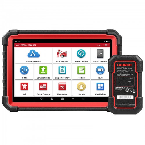 [EU Versione] LAUNCH X431 PRO3S+ V5.0 Bi-Directional Scan Tool, 37+ Reset Service, OE-Level Full System Bluetooth Diagnostic Scanner, ECU Coding