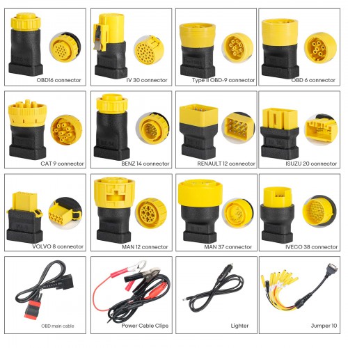 LAUNCH X431 PRO3S+ SmartLink HD per Diesel e Benzina 12V/24V Bi-Directional Scan Tool Supporta ECU Coding CANFD DOIP J2534 Programmazione