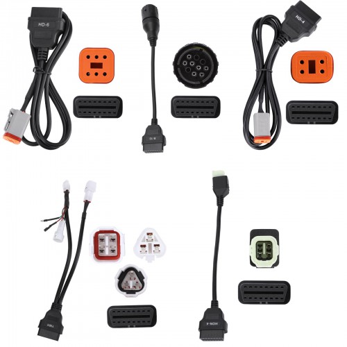 LAUNCH Motorcycle Diagnostic Connector Kit 2.0 with Software Activation Card for CRP919E BT, Pro Elite, X431 V, V+ V5, Pro3s+ V5, Pro5, PAD V, PAD VII