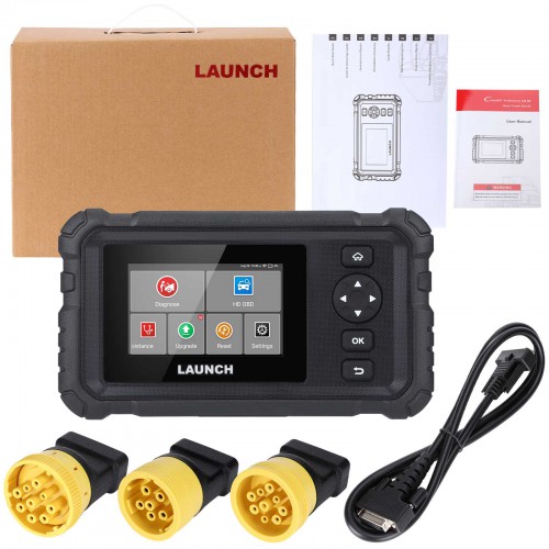 2026 LAUNCH CRP129 HD Heavy-duty Diagnostic Tool Supporta 24V Trucks 7 Reset Functions 2 Years Update Free