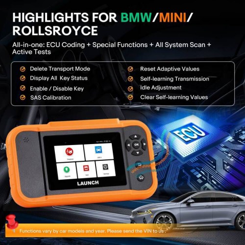 LAUNCH Creader Elite 2.0 BBA Bi-Directional OBD2 Scanner per BMW,Mercedes-Benz,Volkswagen VW Audi V.A.G Group
