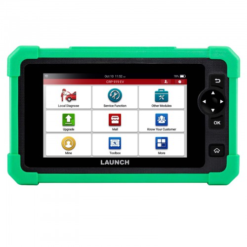 LAUNCH CRP919 EV Diagnostic Scanner with 43+ Service Functions for Electric Vehicles New Energy Cars Supports CAN FD DoIP ECU Coding Supporta Italiano