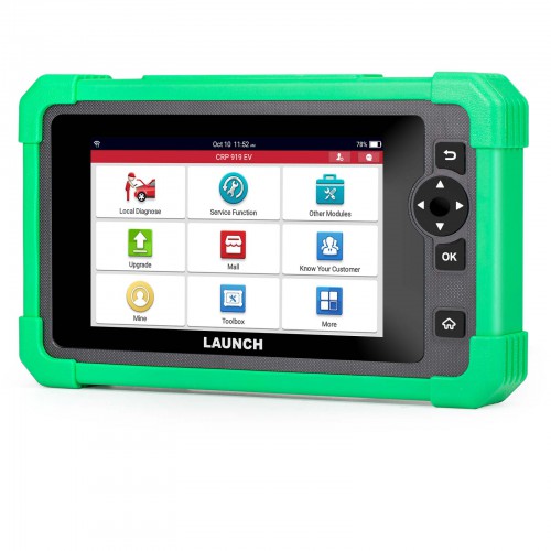 LAUNCH CRP919 EV Diagnostic Scanner with 43+ Service Functions for Electric Vehicles New Energy Cars Supports CAN FD DoIP ECU Coding Supporta Italiano