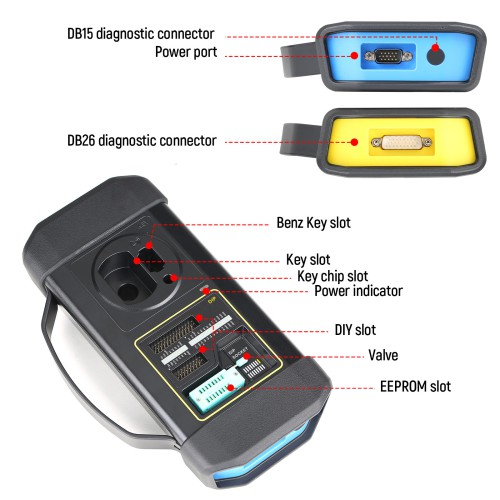 Launch X431 X-PROG GIII Immobilizer & Key Programmer XPROG 3 Chip Reader for X431 V, X431 V+, X431 PAD V, PAD VII