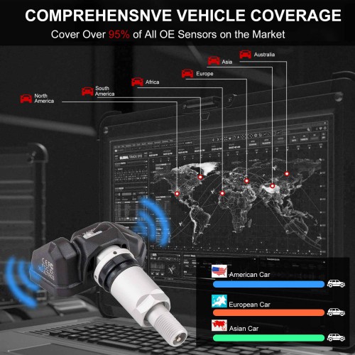 [EU Spedizione] Launch X-431 TSGUN TPMS Tire Pressure Detector Handheld Terminator X431 TSGUN Sensor Activator Programming Tool 4 Pezzi/Lot