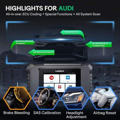 LAUNCH Creader Elite 2.0 BBA for Mercedes-Benz/Maybach/BMW/Mini/BMW Brilliance/Rolls-Royce/Audi Black Color