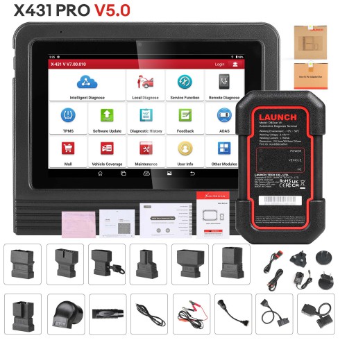 Launch X431 V 5.0 8inch Tablet Wifi/Bluetooth Strumento di Diagnostica del Sistema Completo Aggiornamento Gratuito 2 Anni Supporta CanFD EU Versione