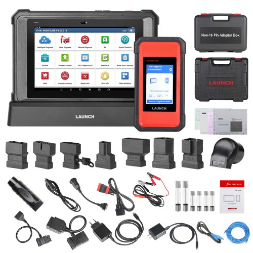 [EU Versione] Launch X431 PAD V Elite J2534 Tool Con il nuovo Smartlink C ECU/ECM Programma online Mappa della topologia CAN/CAN FD/DoIP 60+ Services