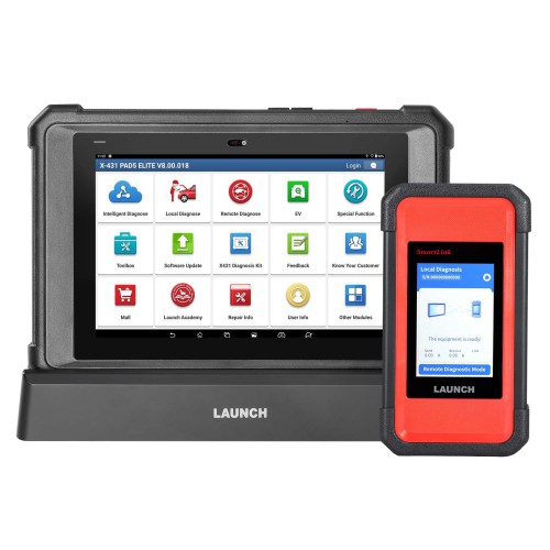 [EU Versione] Launch X431 PAD V Elite J2534 Tool Con il nuovo Smartlink C ECU/ECM Programma online Mappa della topologia CAN/CAN FD/DoIP 60+ Services