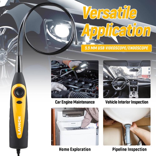 EU Speizione Launch X431 VSP-600 VSP600 Videoscope Camera Endoscope Flexible IP67 Waterproof for Launch X431 Scanners and Android Devices