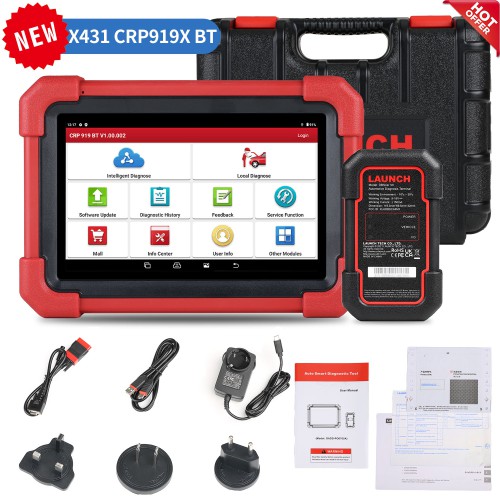 2026 LAUNCH X431 CRP919X BT OBD2 Scanner Automotive Diagnostic Tools Support CANFD DOIP ECU Coding Bluetooth Version of CRP919X