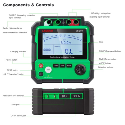 LAUNCH EM101N EV Oscilloscope & Multimeter