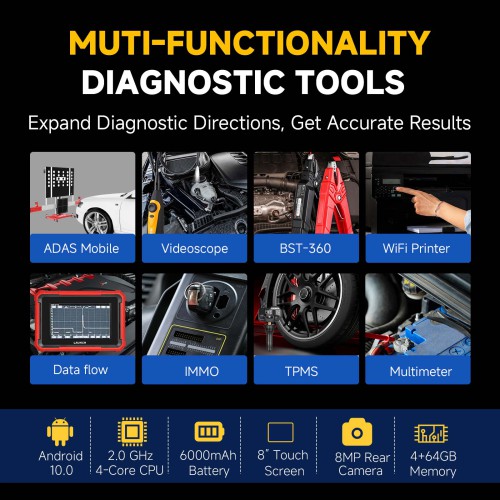 2026 Launch X431 PROS ELITE Bidirectional Scan Tool with CANFD ECU Coding Full System 32+ Special Function VAG Guide Supporta Lingua Italiana 