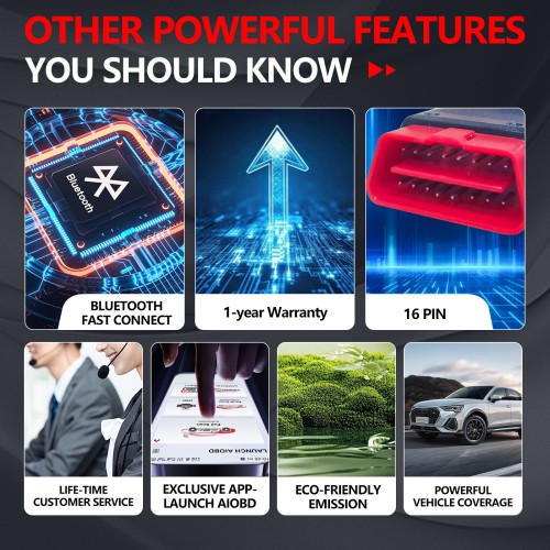 LAUNCH AIOBD(NueraDiag) Full System Diagnostic Scanner per iOS e Android Multilingua