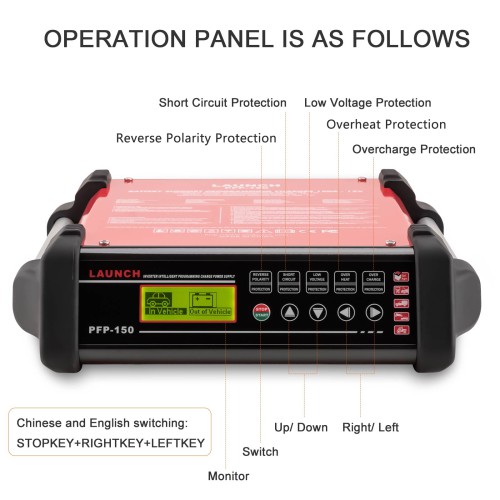 LAUNCH PFP-150 Programming Flash Power - Alimentatore di Supporto per Programmazione ECU 150A