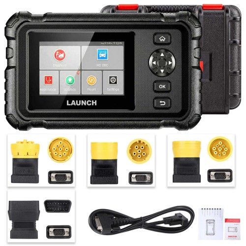 LAUNCH CRP129 HD V2 – Strumento di Diagnosi Professionale per Veicoli Commerciali e Camion, Configurazione Standard con 2 Anni di Aggiornamenti Gratis