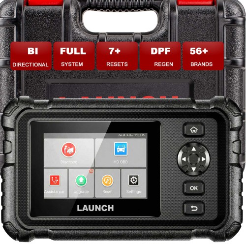 LAUNCH CRP129 HD V2 – Strumento di Diagnosi Professionale per Veicoli Commerciali e Camion, Configurazione Standard con 2 Anni di Aggiornamenti Gratis