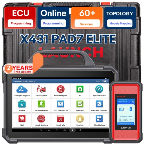 95% Nuovo-Launch X-431 PAD VII PAD 7 Elite Strumento Diagnostico per Autoveicoli di Calibrazione ADAS Supporta la Codifica e la Programmazione online