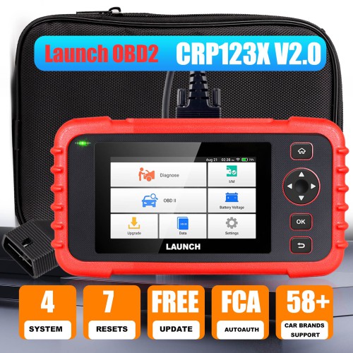 95% Nuovo Launch OBD2 Scanner CRP123X Elite Scan Tool ABS/SRS/Engine/Transmission Automotive Tools