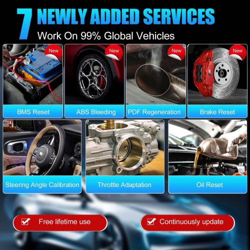 95% Nuovo Launch OBD2 Scanner CRP123X Elite Scan Tool ABS/SRS/Engine/Transmission Automotive Tools