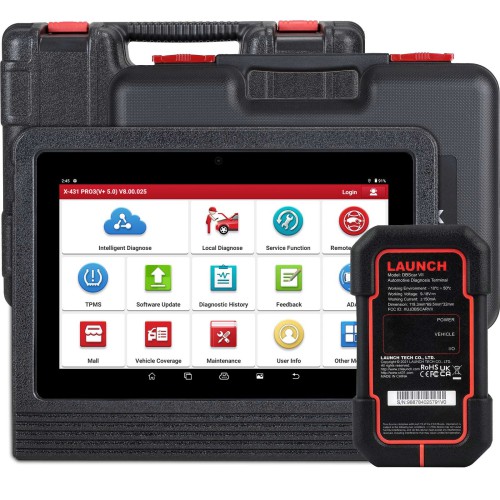 2026 Launch X-431 PRO3 V+ 5.0 (Versione Globale) - Diagnosi Professionale con DBScar VII, Mappa Topologica, CAN FD & DoIP, Codifica ECU Online