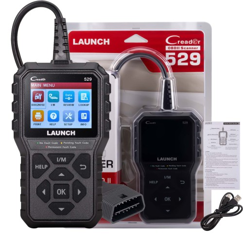 LAUNCH CR529 OBD2 Scanner Diagnostic Tool Code Reader Clear Codes I/M Readiness Freeze Frame  Read VIN Code Automatically