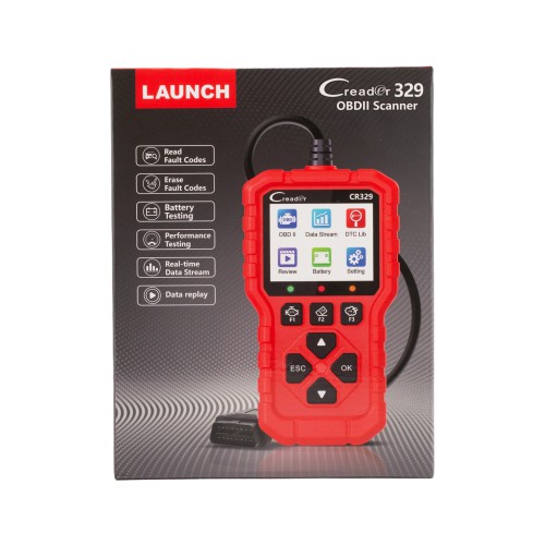 LAUNCH Creader 329 Passenger Car Scan Tool - Standard E-commerce Package