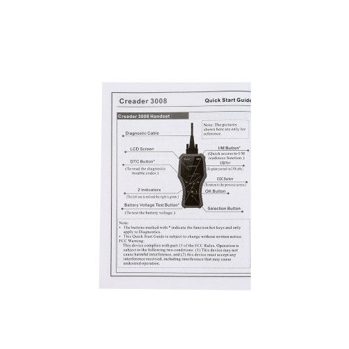 LAUNCH Creader 3008 Professionale OBD2 Esplorazione Avanzata OBDII EOBD del Lettore di Codice Diagnostico Aggiornamento Gratuito Online