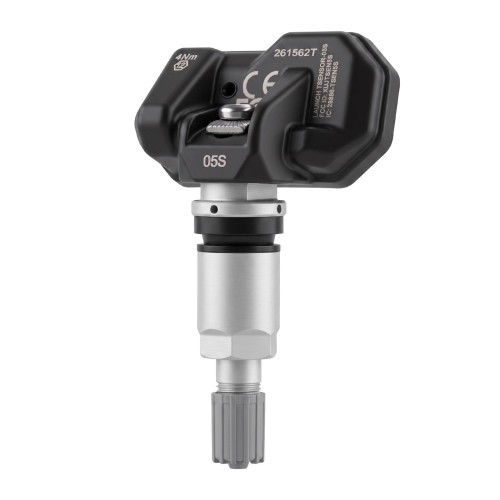 LAUNCH TSENSOR-05S RF TPMS Sensor (Overseas Configuration with Adjustable Angle Sandblasted Silver Aluminum) 4Pezzi/Lot