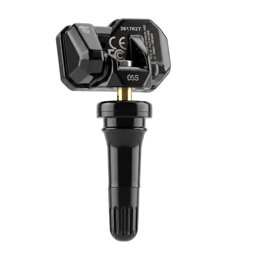 LAUNCH TSENSOR-05S: Sensore TPMS Universale Programmabile (315MHz + 433MHz) - Valvola in Gomma Nera