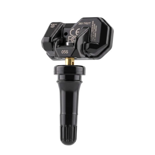 LAUNCH TSENSOR-05S: Sensore TPMS Universale Programmabile (315MHz + 433MHz) - Valvola in Gomma Nera