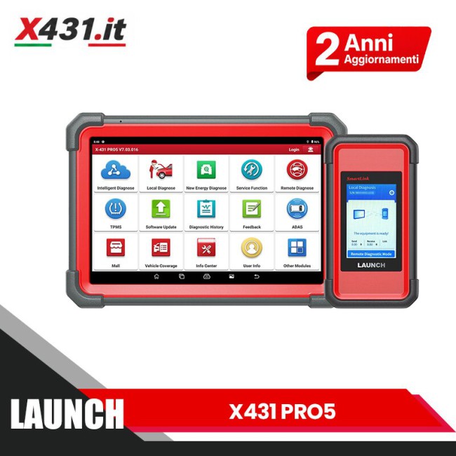 LAUNCH X431 PRO5 PRO 5 Car Diagnostic Tools Automotive Tool Full System OBD2 Scanner con Smartlink 2.0 2 Anni Aggiornamento