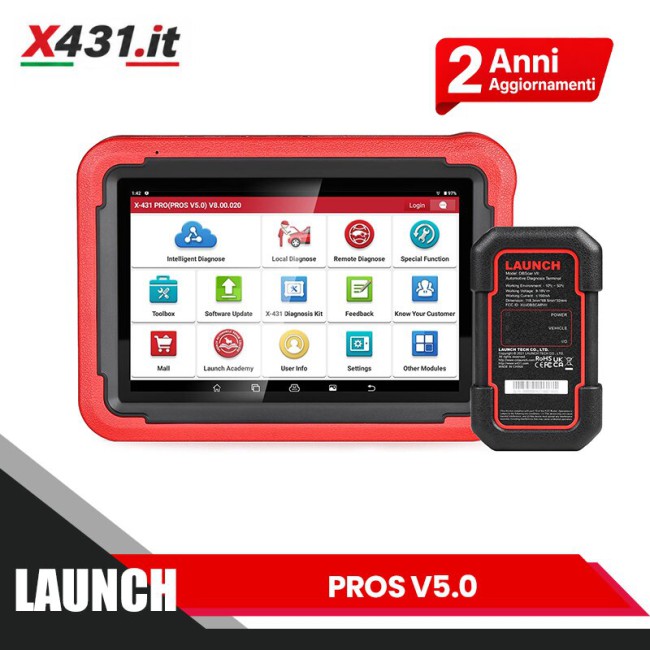 LAUNCH X431 PROS V5.0 OE-Livello Sistema Completo Strumento Diagnostico Supporta le Funzioni Guidate con 2 Anni Aggiornamento Online