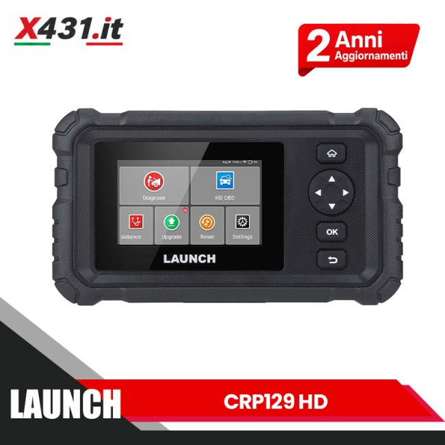 2026 LAUNCH CRP129 HD Heavy-duty Diagnostic Tool Supporta 24V Trucks 7 Reset Functions 2 Years Update Free