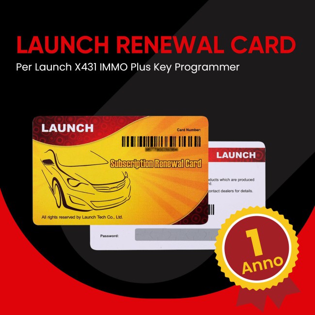 One Year Online Update Service for Launch X431 IMMO Plus Key Programmer (Subscription Only)