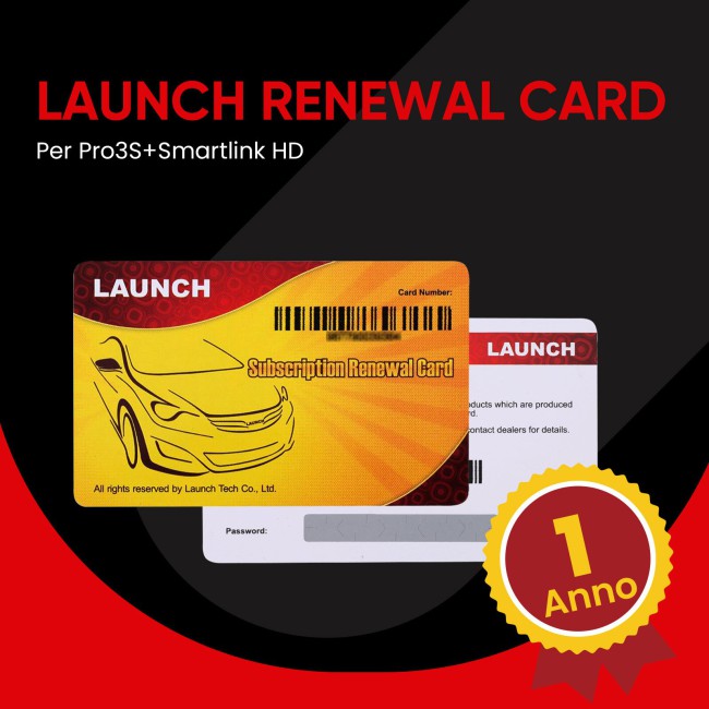1 Year Software Subscription for Launch X431 PRO3S+ with HDIII or Pro3S+ with Smartlink HD Gasoline & Diesel Scanner