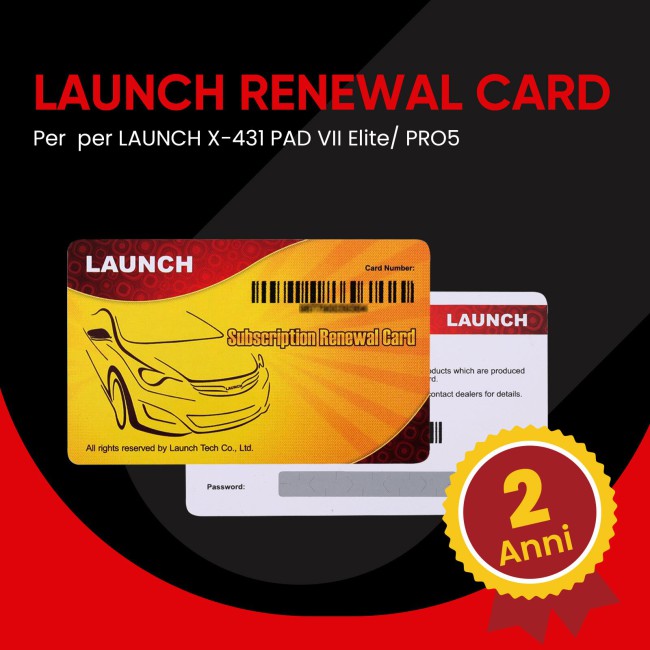 2 Anni Autorizzazione della Funzione LAUNCH IMMO per LAUNCH X-431 PAD VII Elite/ PRO5