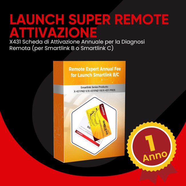 [Validità 1 Anno] Launch X431 Card di Attivazione Annuale per Smartlink B / Smartlink C