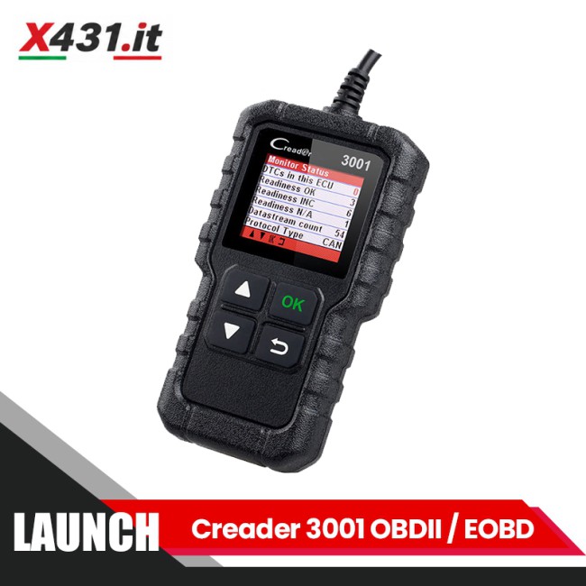 Originale Launch Creader 3001 OBDII / EOBD Code Scanner Supporta Lingue Stesse AL419 Aggiornamento Gratuito