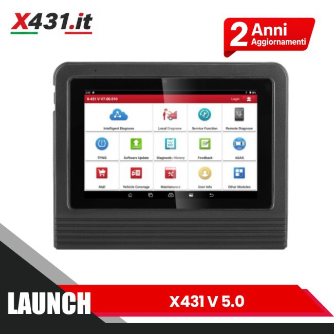Launch X431 V 5.0 8inch Tablet Wifi/Bluetooth Strumento di Diagnostica del Sistema Completo Aggiornamento Gratuito 2 Anni Supporta CanFD EU Versione