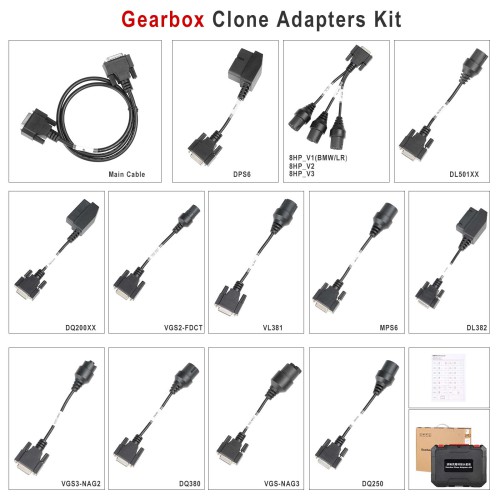 Launch X431 X-PROG3 Gearbox Clone Adaplers Kit